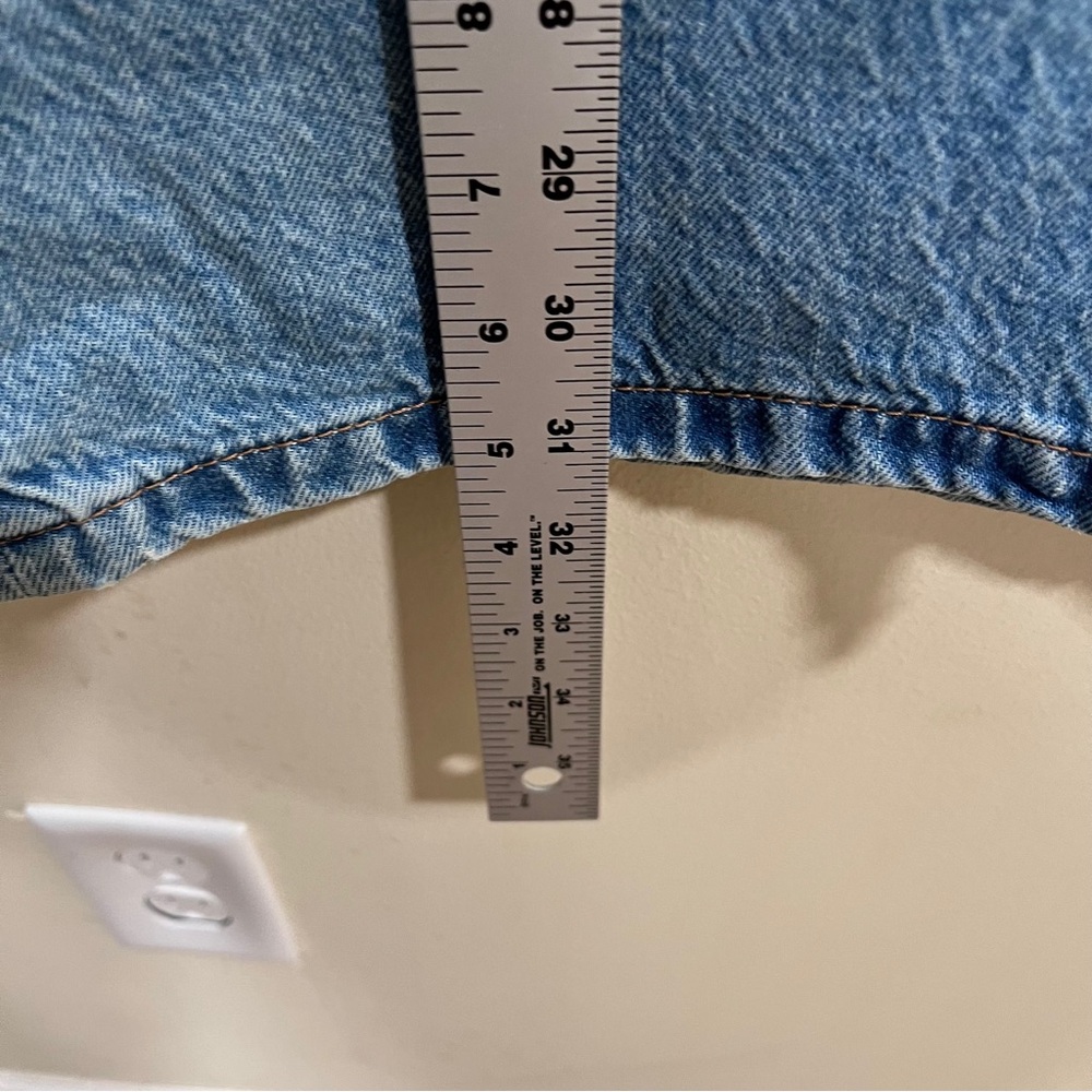 NWT Abercrombie & Fitch blue Denim Skirt midi size 34 US 18 plus size - Picture 5 of 11